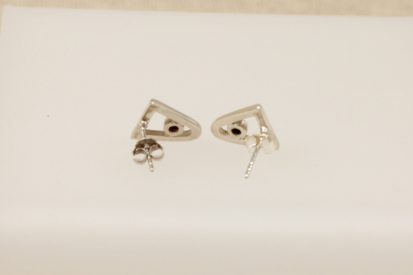 Silver Amethyst Stud Earrings