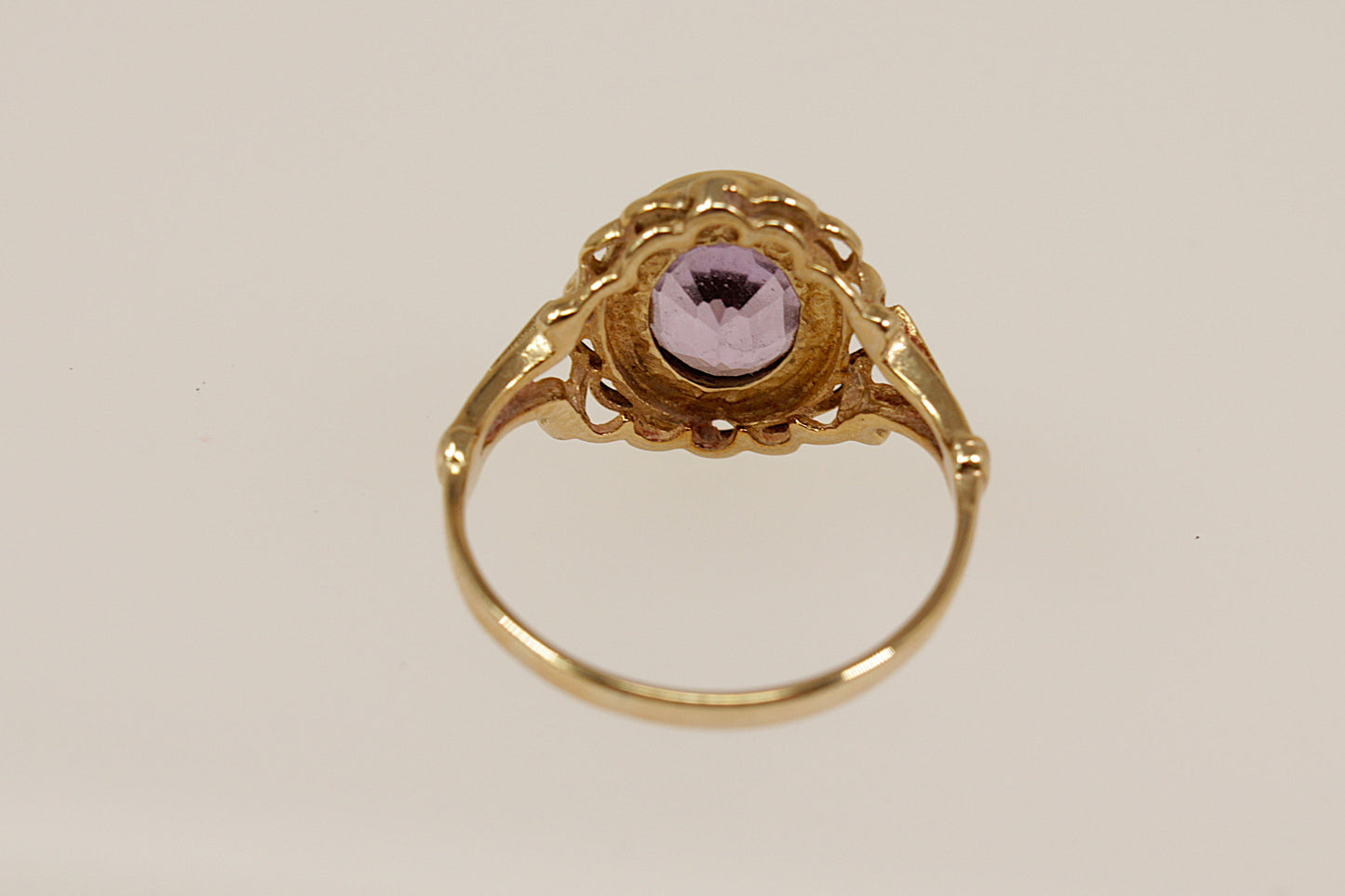 Vintage 9ct Amethyst Gold Ring