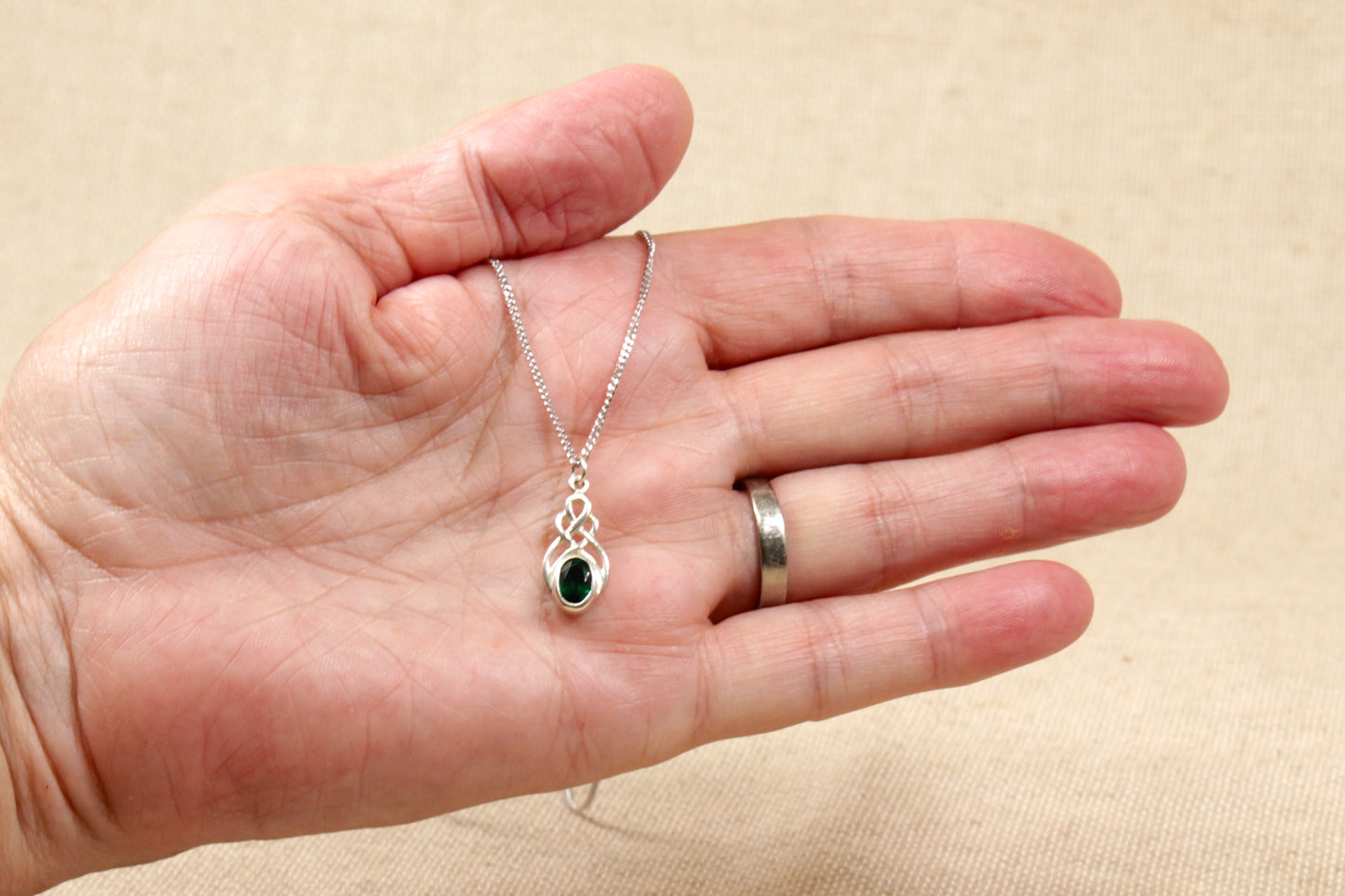 Silver Celtic Pendant and Chain Necklaces