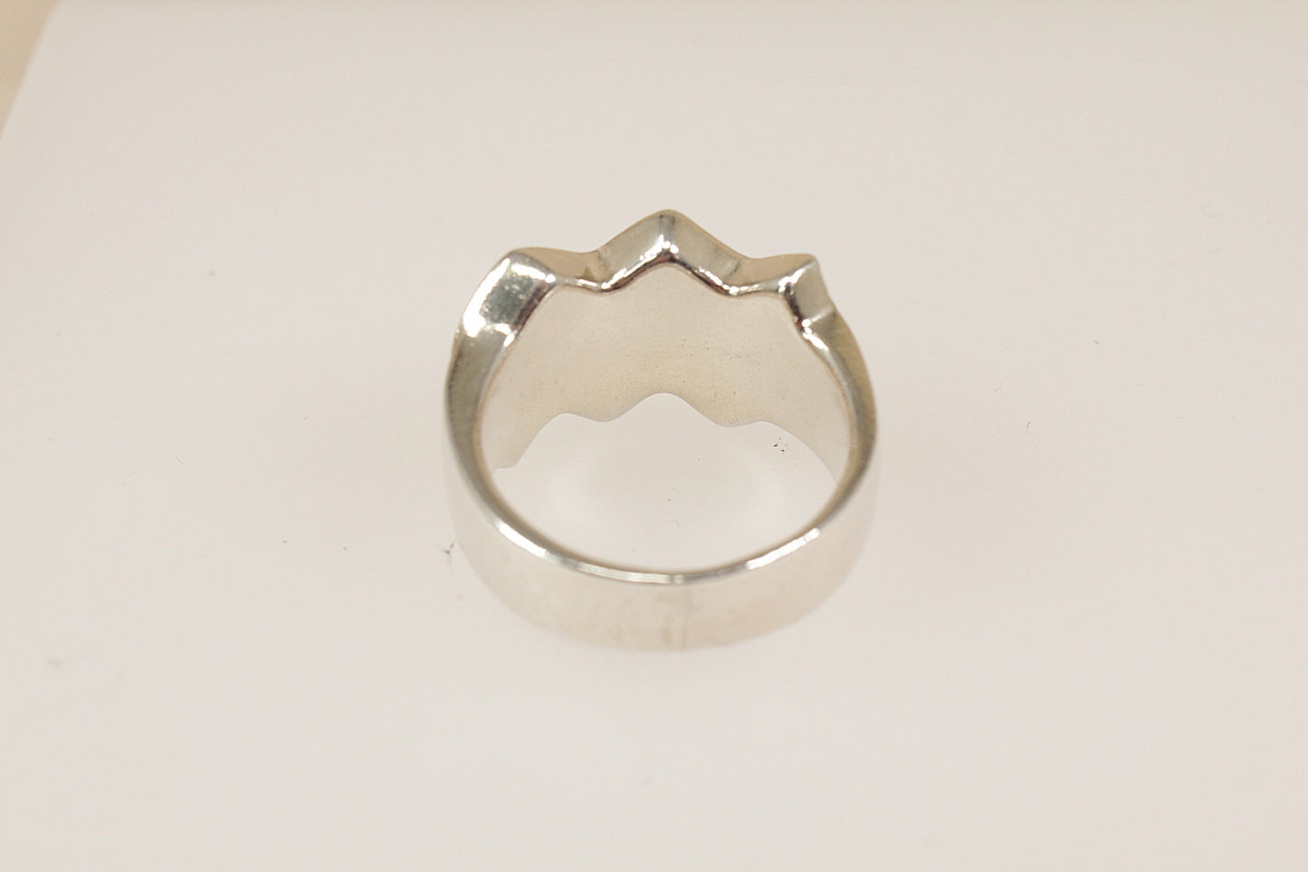 Silver Mother of Pearl Statement Ring