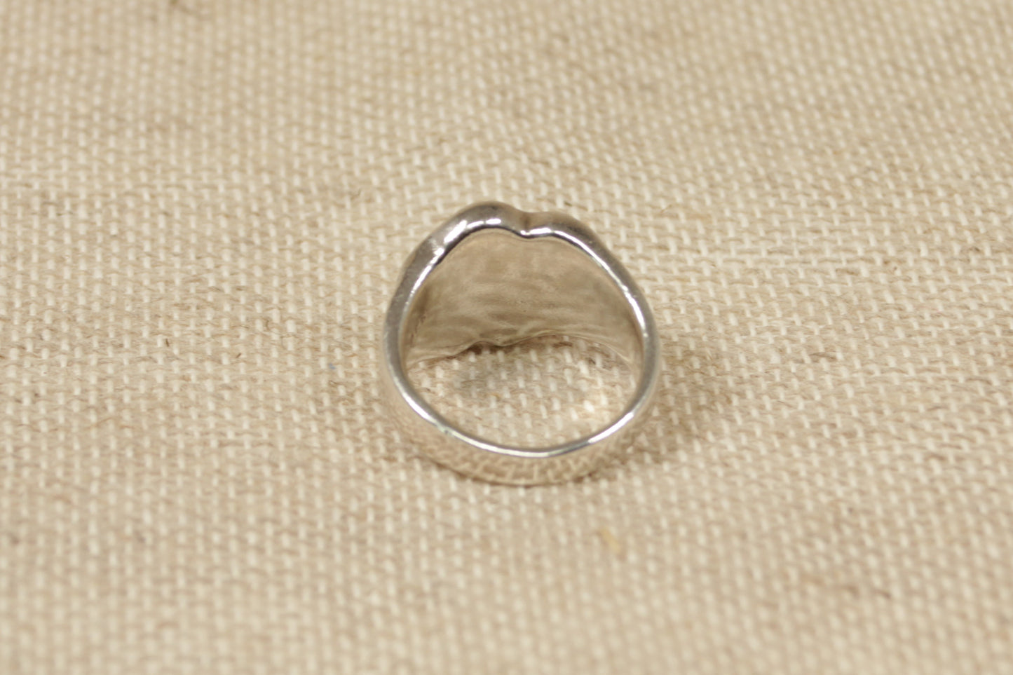 Silver Mother of Pearl Statement Ring