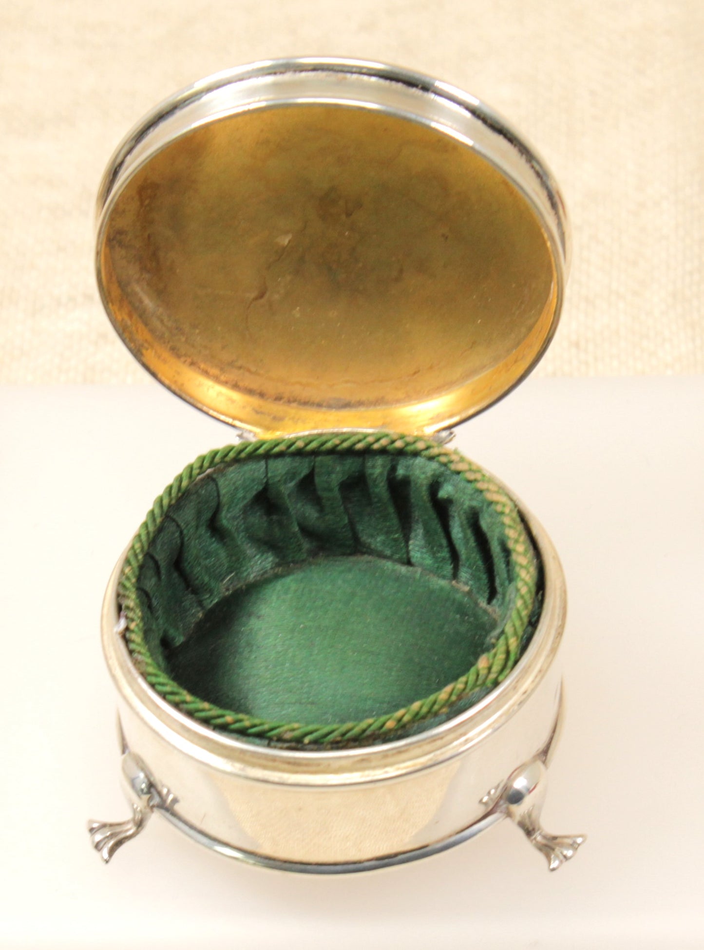 Antique Silver Edwardian Trinket Pot