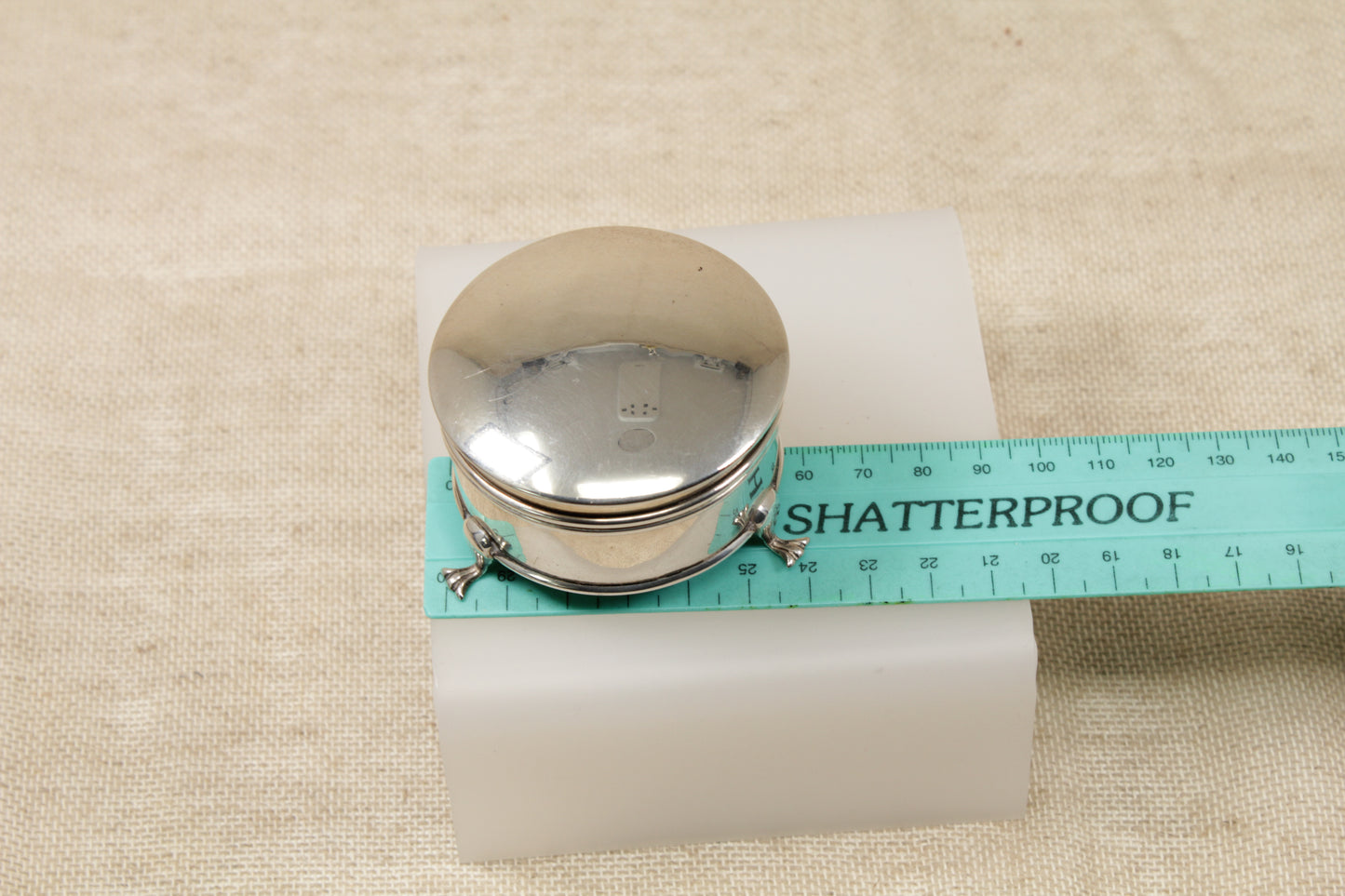 Antique Silver Edwardian Trinket Pot