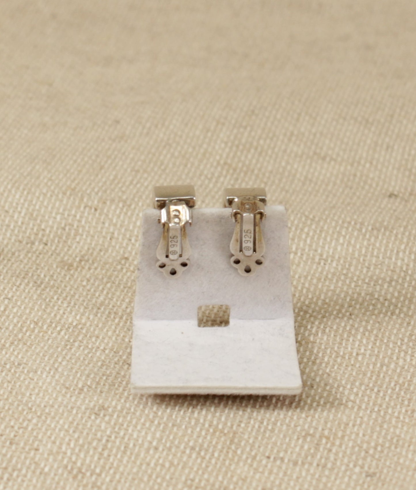 Silver 'Clip on' Half Hoop Earrings