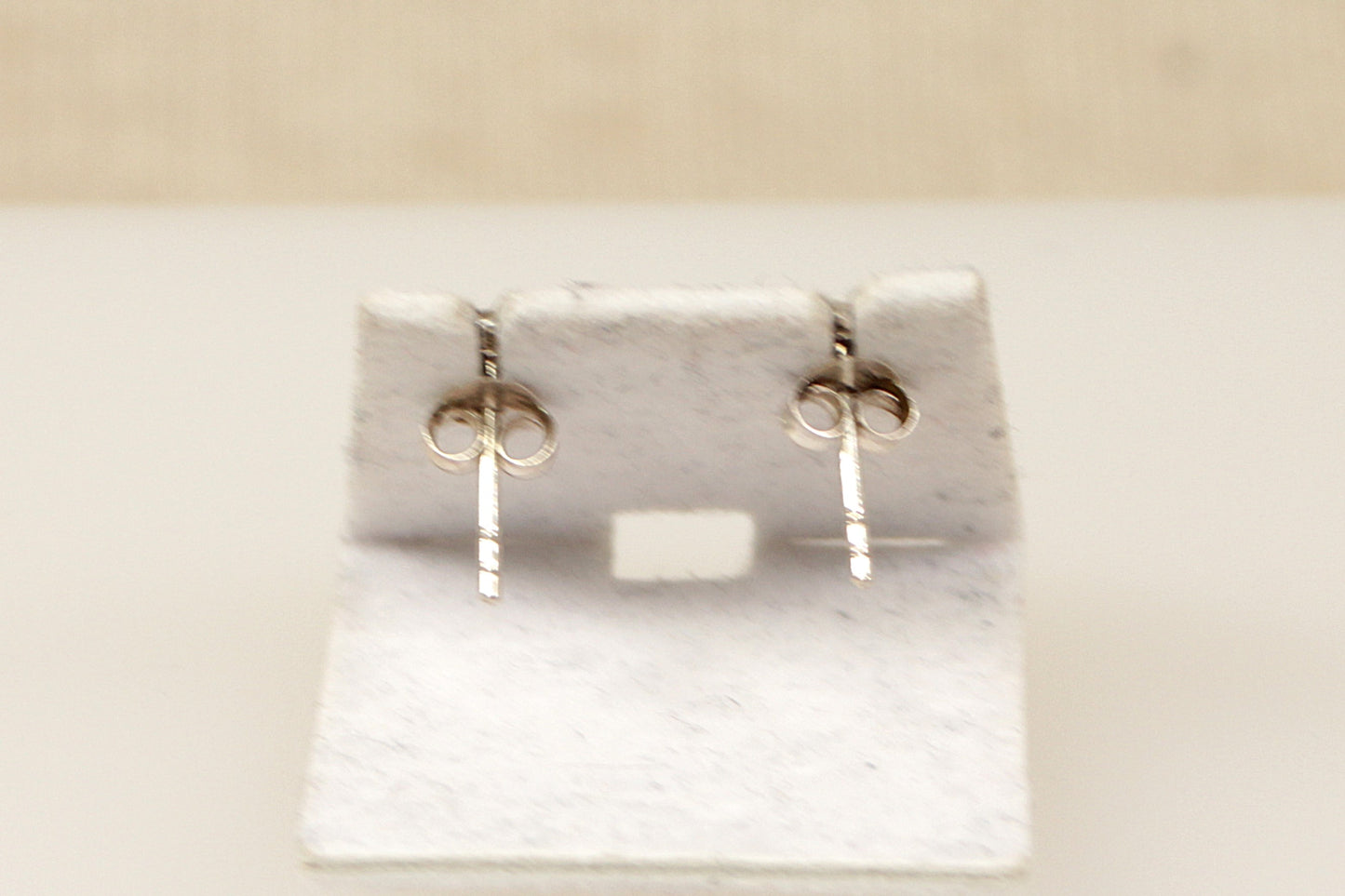 Silver Topaz Stud Earrings