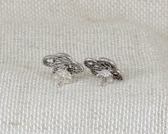 Silver Celtic Knot Stud Earrings