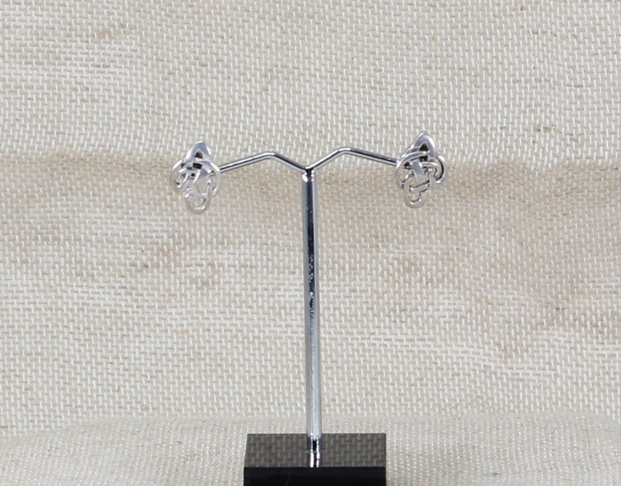 Silver Celtic Knot Stud Earrings