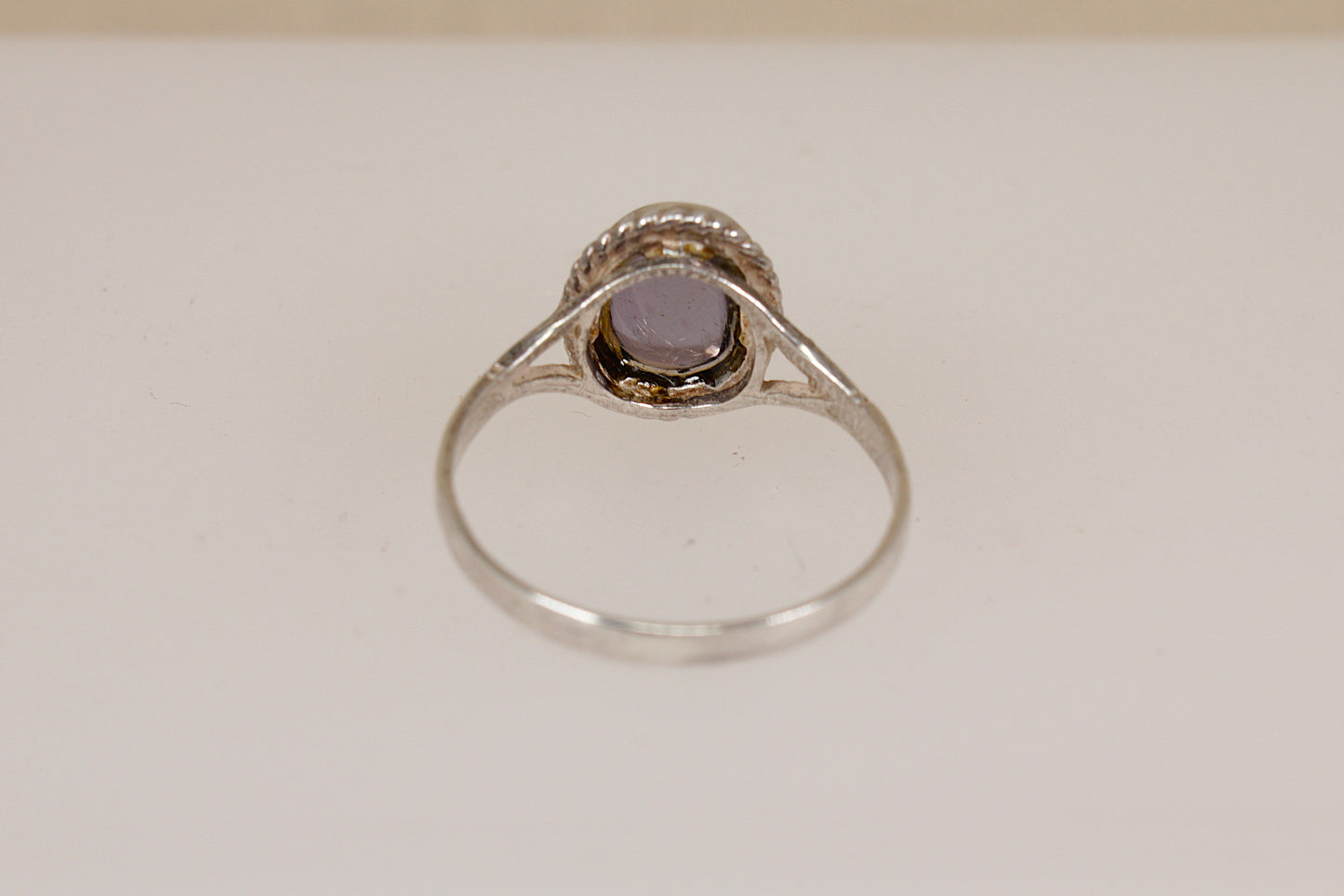 Stunning Vintage Silver & Blue Iolite Solitaire Ring