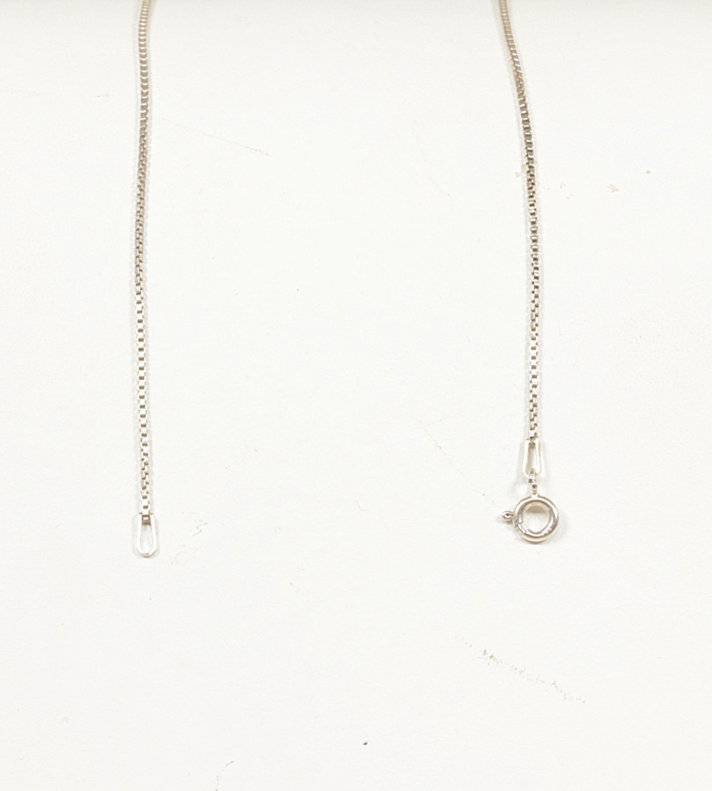Silver Garnet Crystal Pendant and Chain Necklace