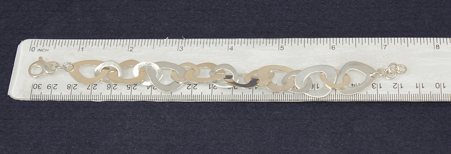 Silver Designer Link Bracelet