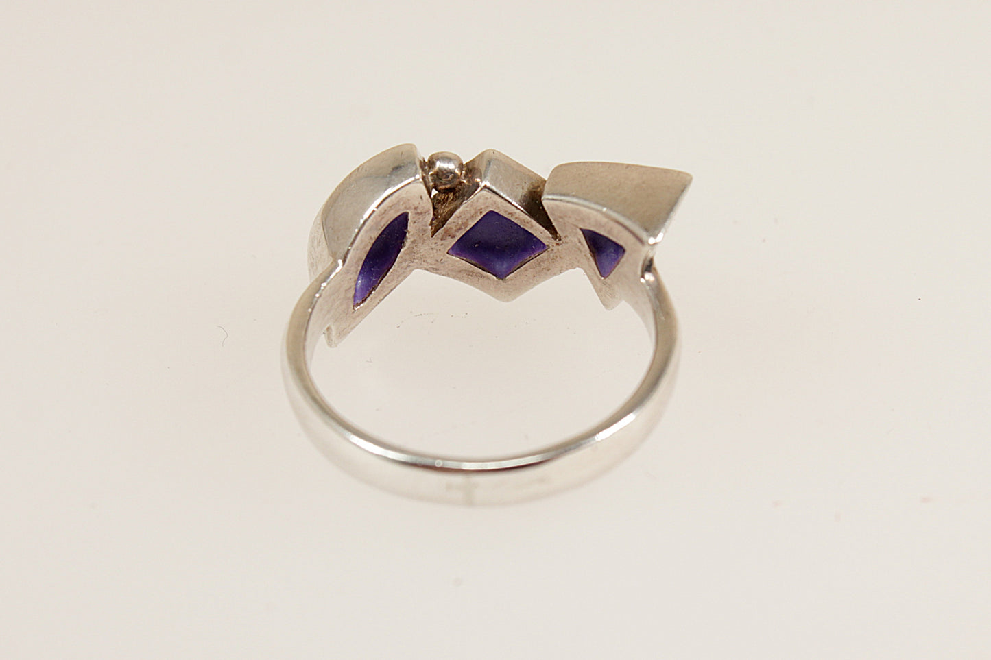 Silver Mother of Pearl Statement Ring