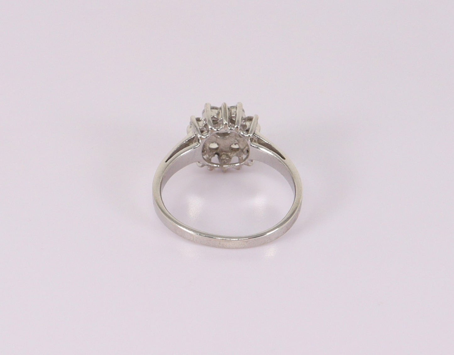 Silver CZ Cluster Ring