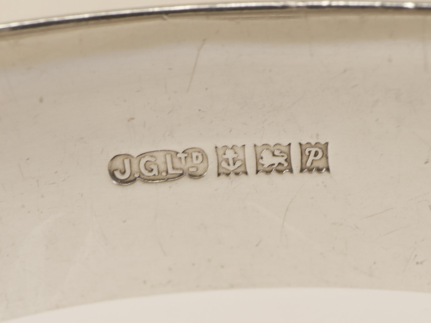 Vintage Silver Hinged Bracelet Bangle