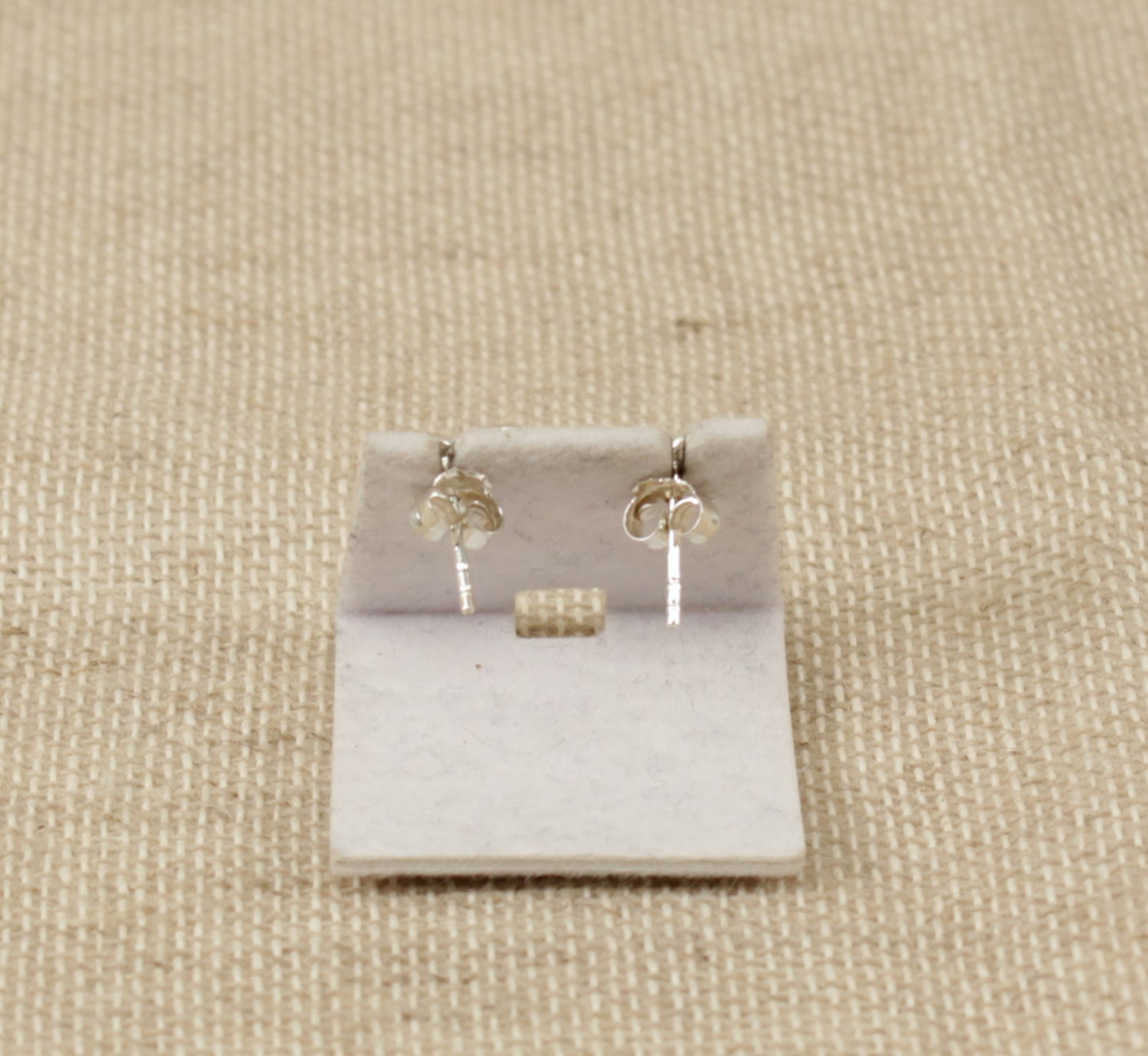 Silver Heart Stud Earrings