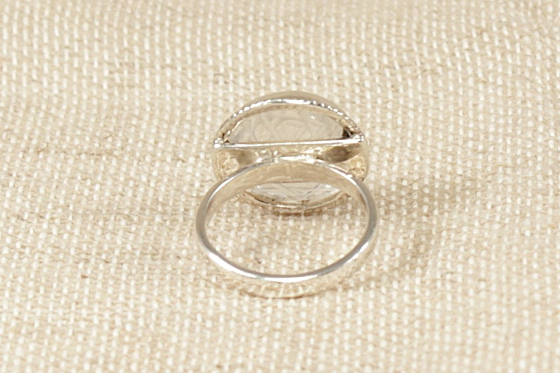 Silver Solitaire Statement Rings