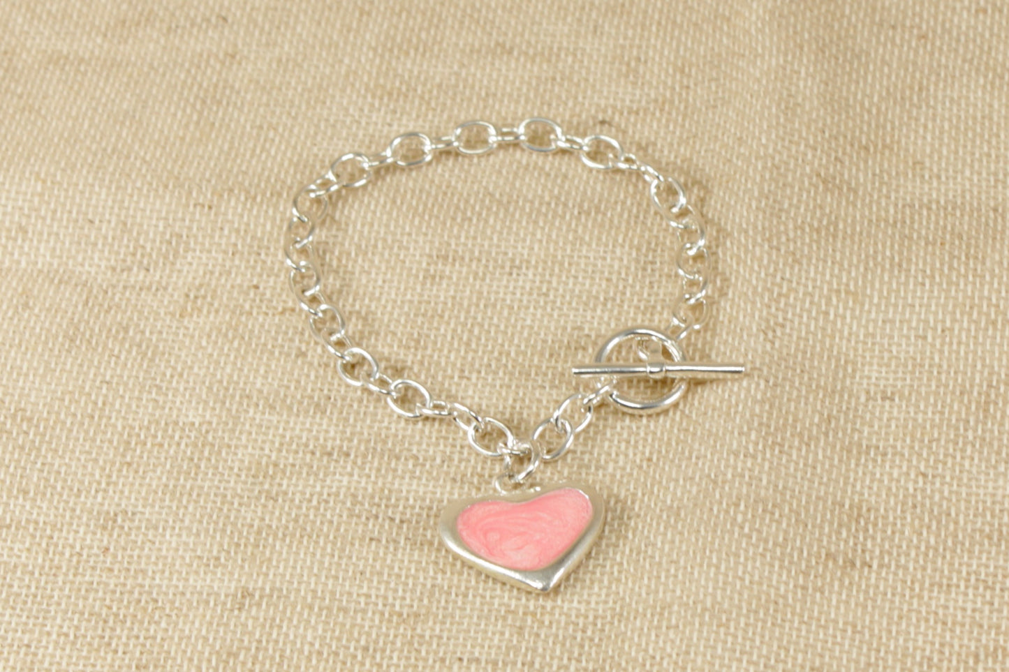Silver 'T' Bar Bracelet