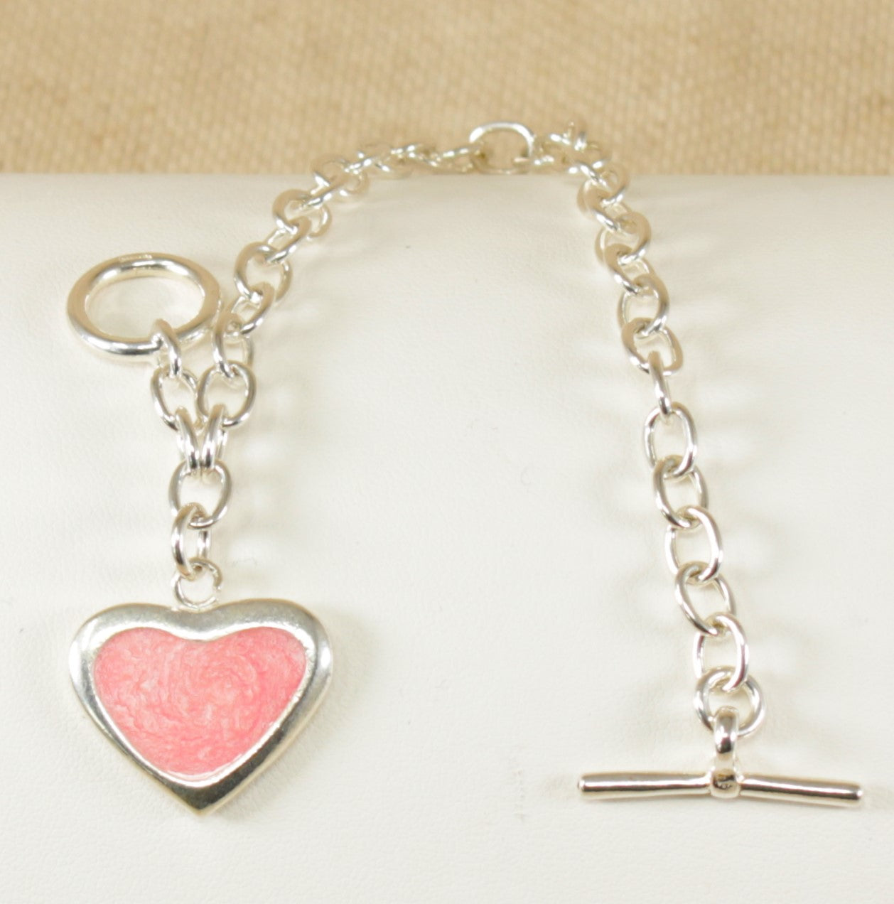 Silver 'T' Bar Bracelet