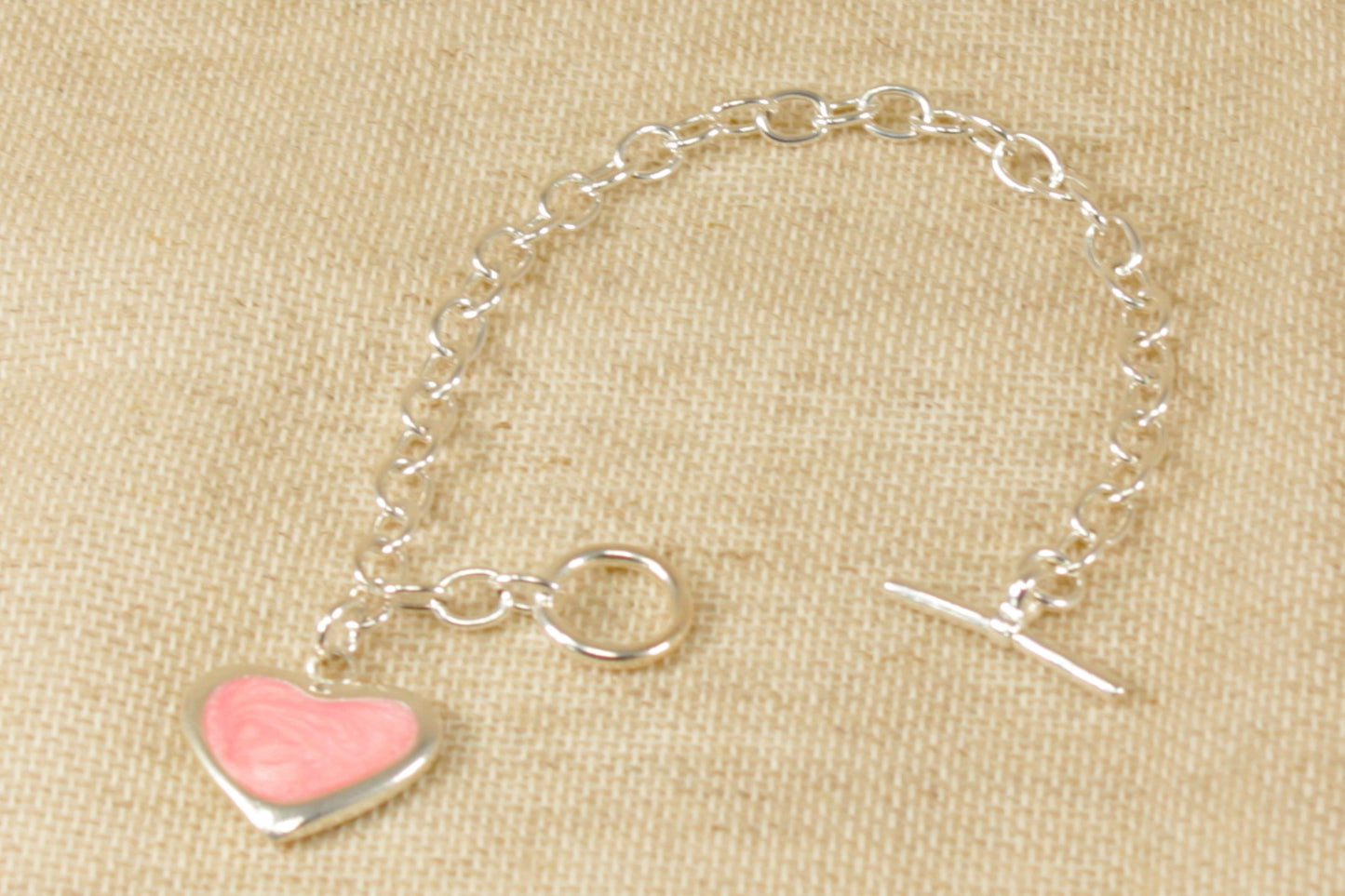 Silver 'T' Bar Bracelet