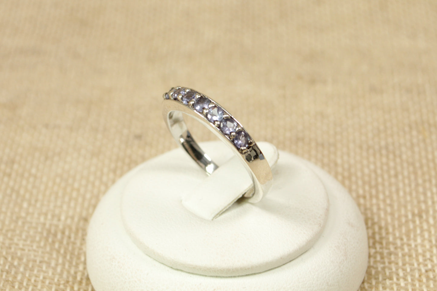 Sterling Silver Iolite Band Ring