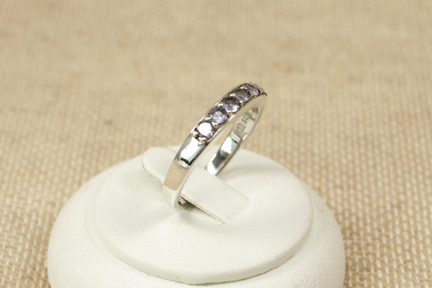 Sterling Silver Iolite Band Ring