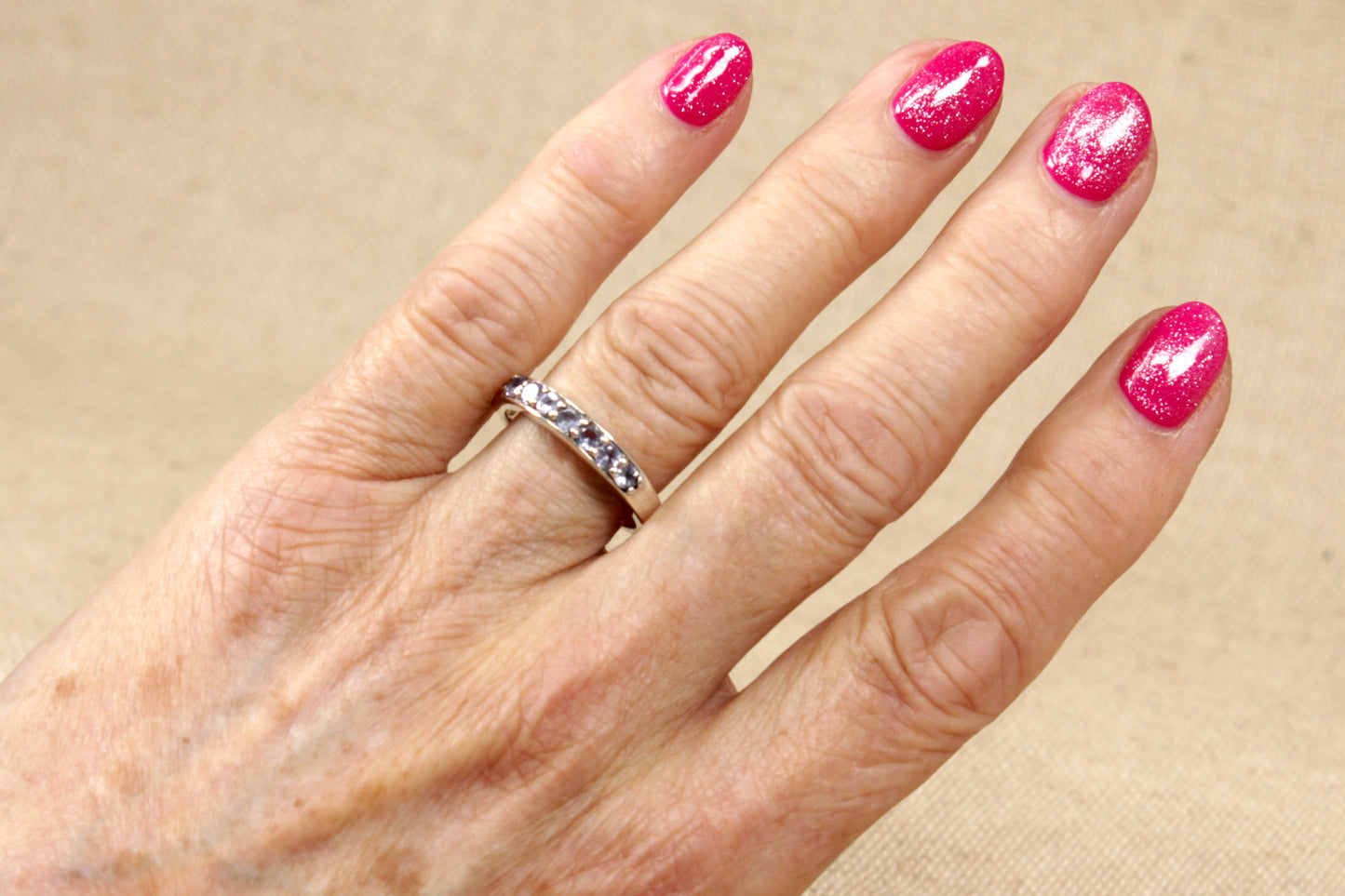 Sterling Silver Iolite Band Ring