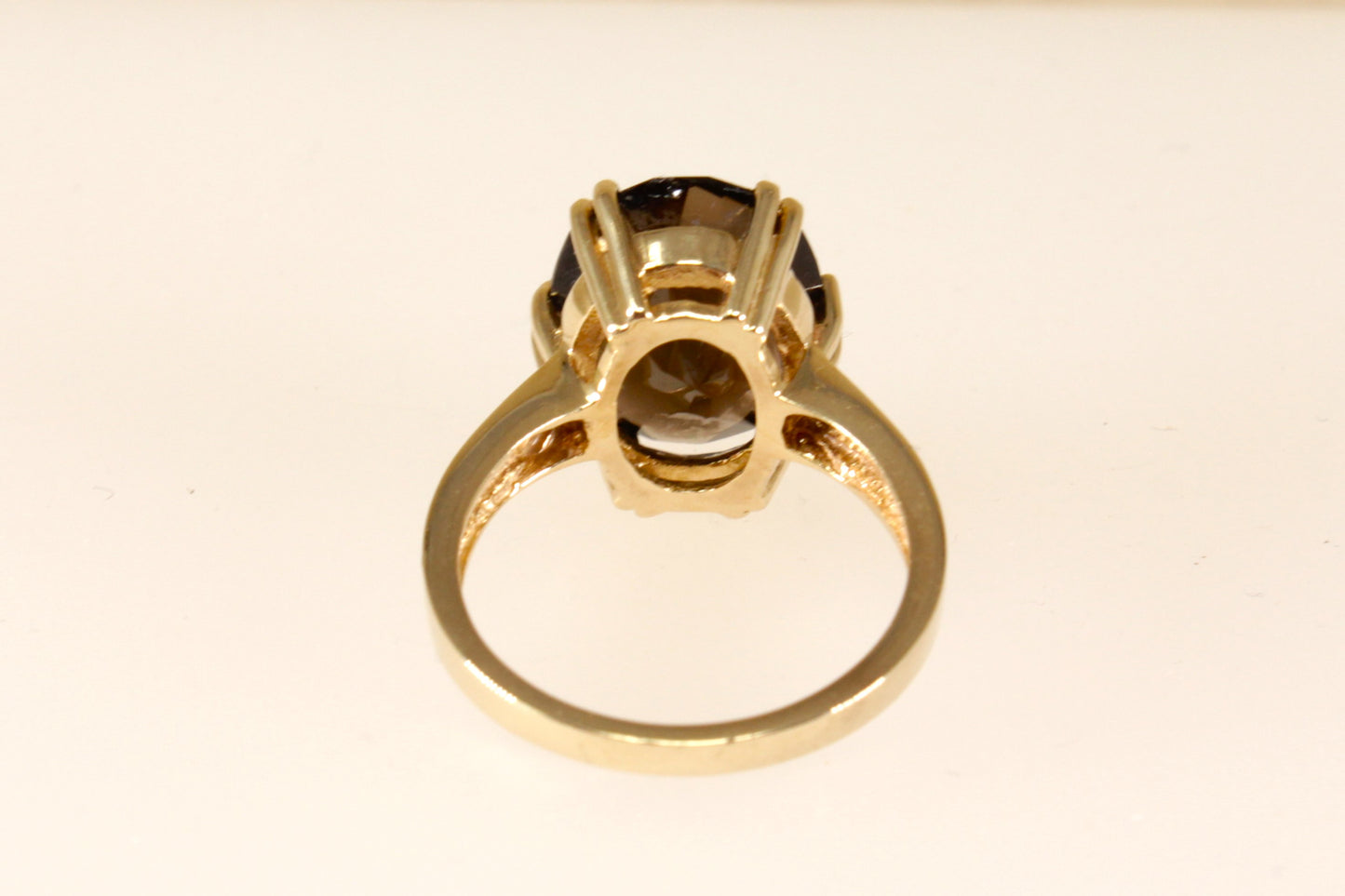 9ct Smokey Quartz Solitaire Ring