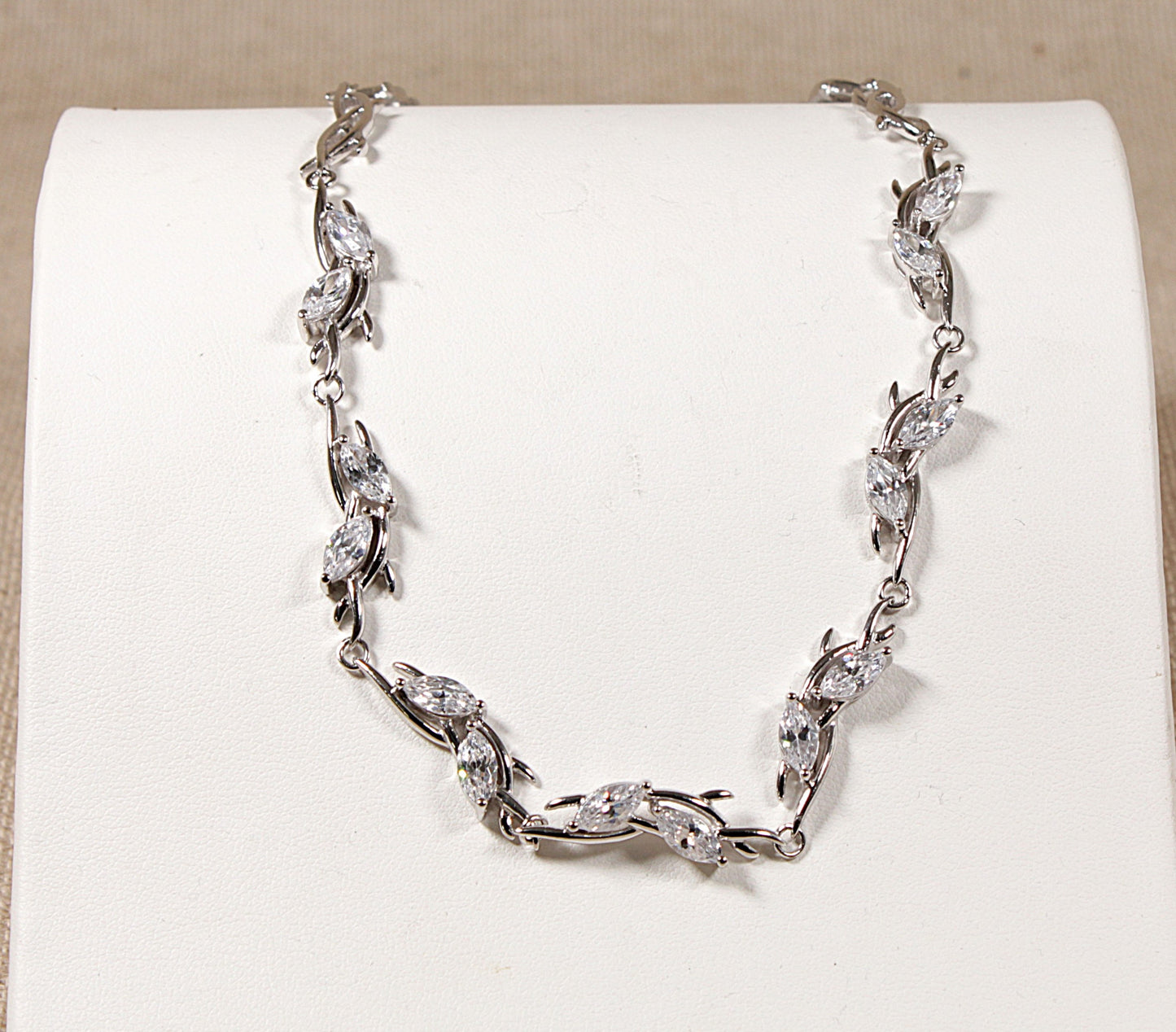 Silver Cubic Zirconia Necklace