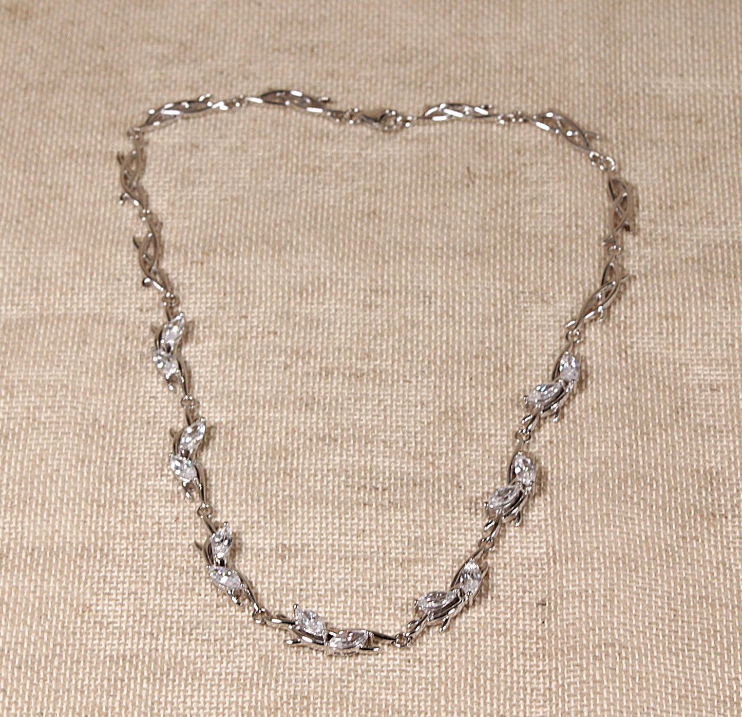 Silver Cubic Zirconia Necklace