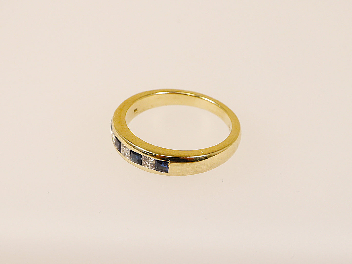 9ct Sapphire and Diamond Band Ring