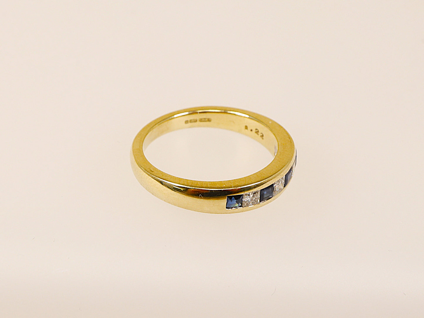 9ct Sapphire and Diamond Band Ring