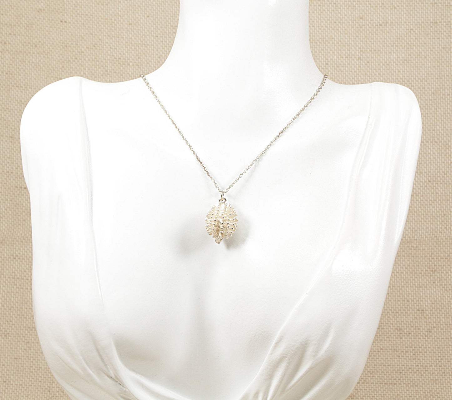 Silver Hedgehog Pendant and ‘Prince of Wales’ Silver Chain