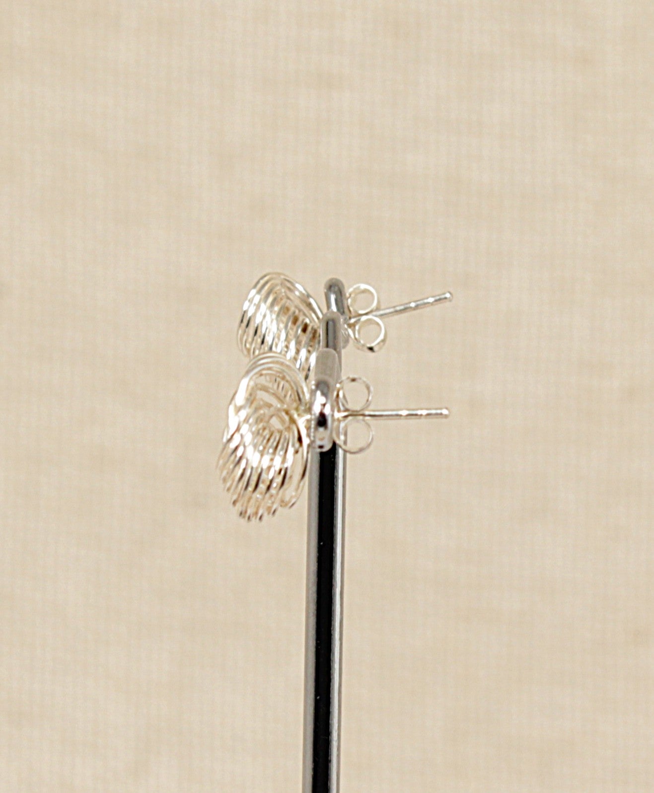 Silver and Sterling Silver Stud Earrings