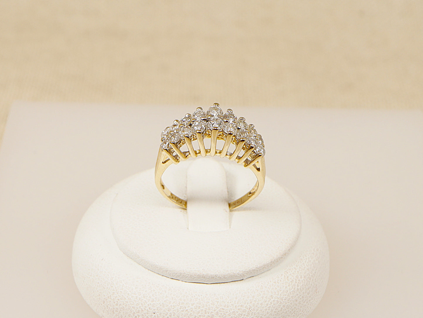14ct Gold Diamond Cluster Ring