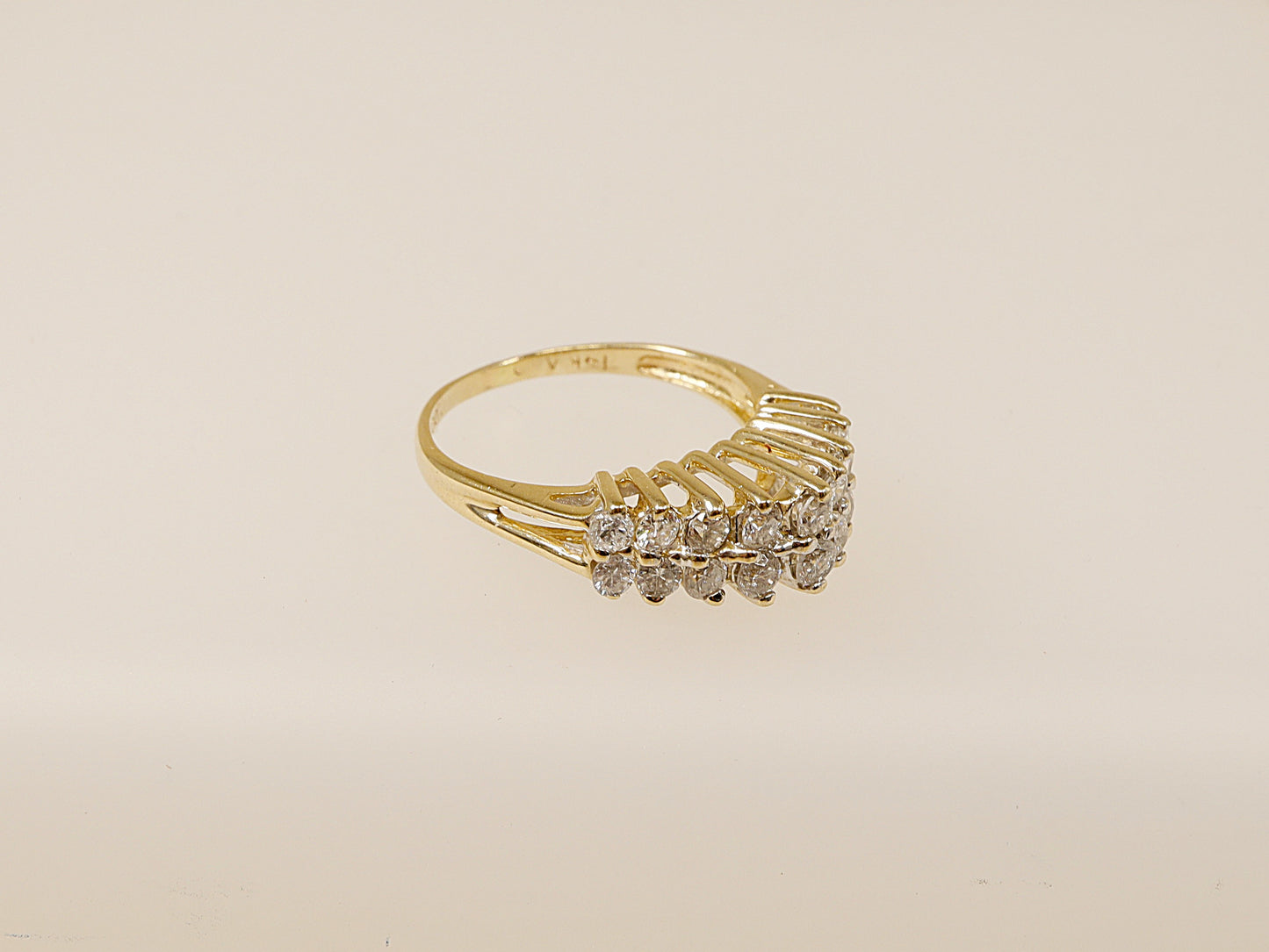 14ct Gold Diamond Cluster Ring