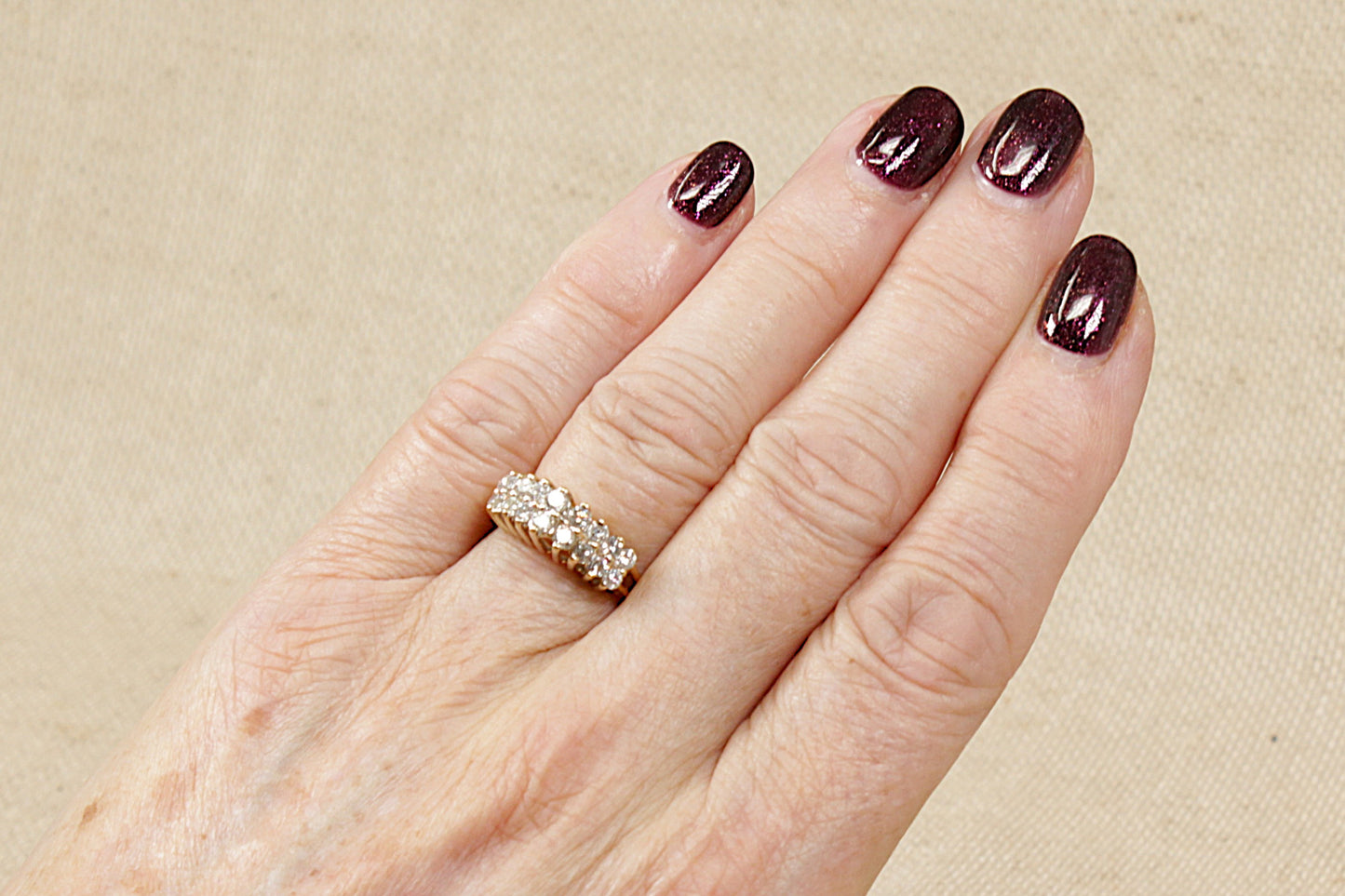 14ct Gold Diamond Cluster Ring