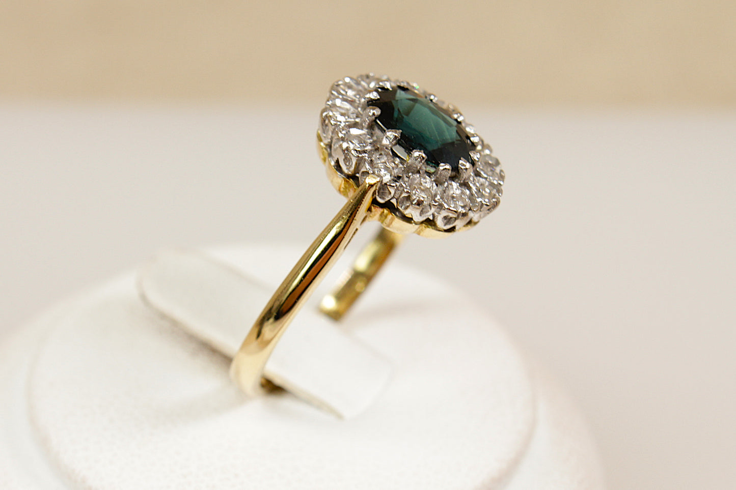 18ct Gold Sapphire & Diamond ‘Diana’ Ring