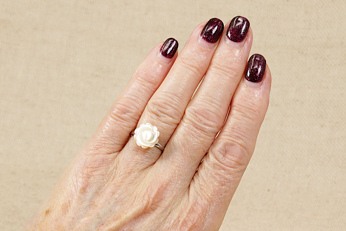 Silver Rose Ring