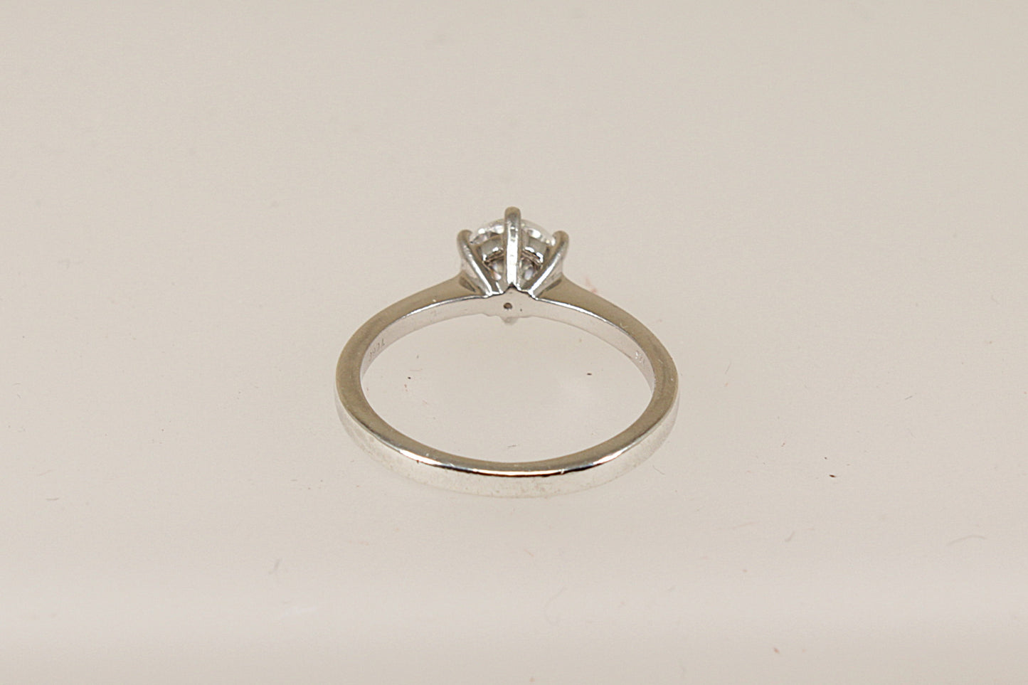 Sterling Silver White Topaz Solitaire Ring