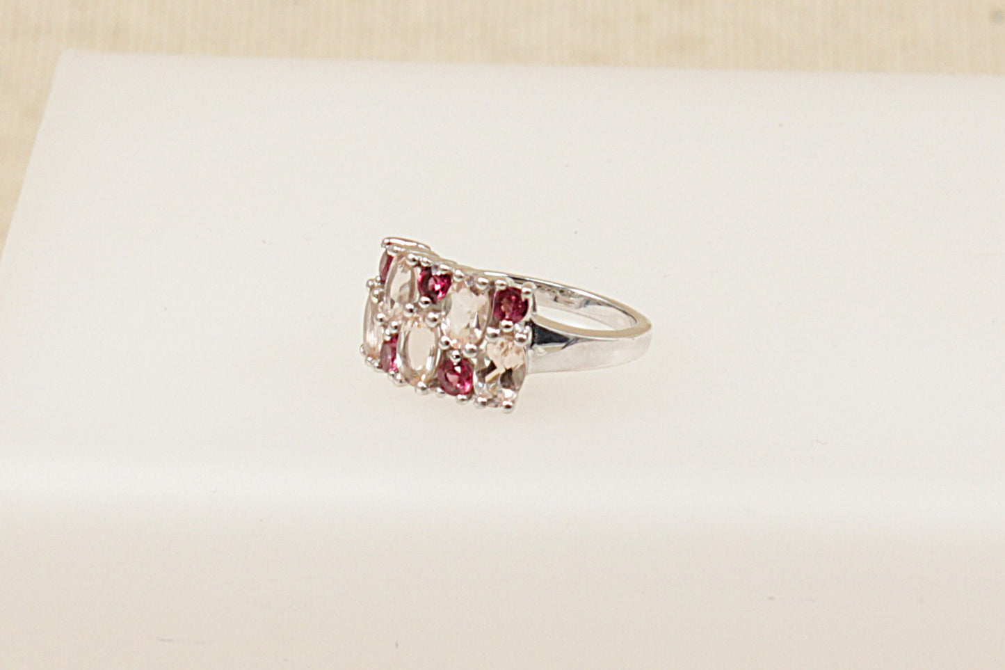 Silver Cluster Band ring
