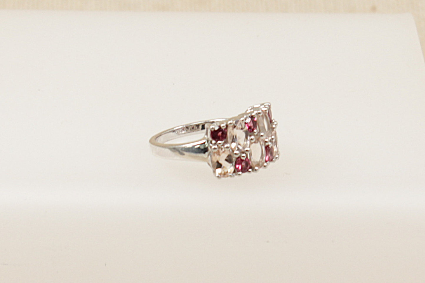 Silver Cluster Band ring
