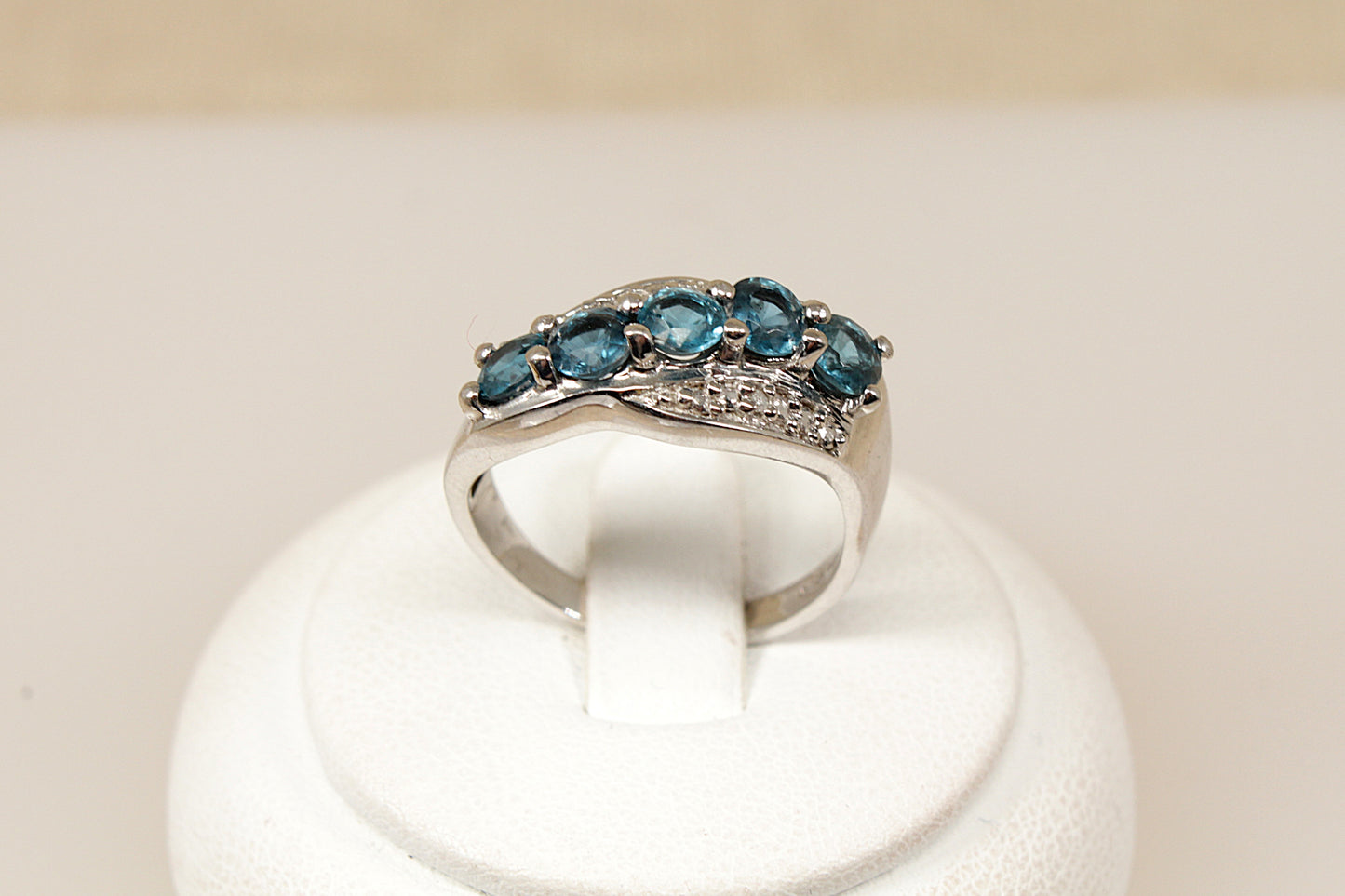 Silver Blue Topaz Ring