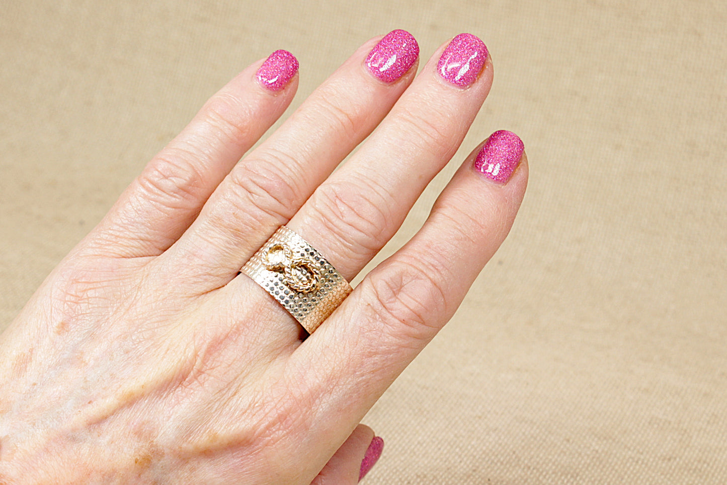 Silver Statement Band Ring