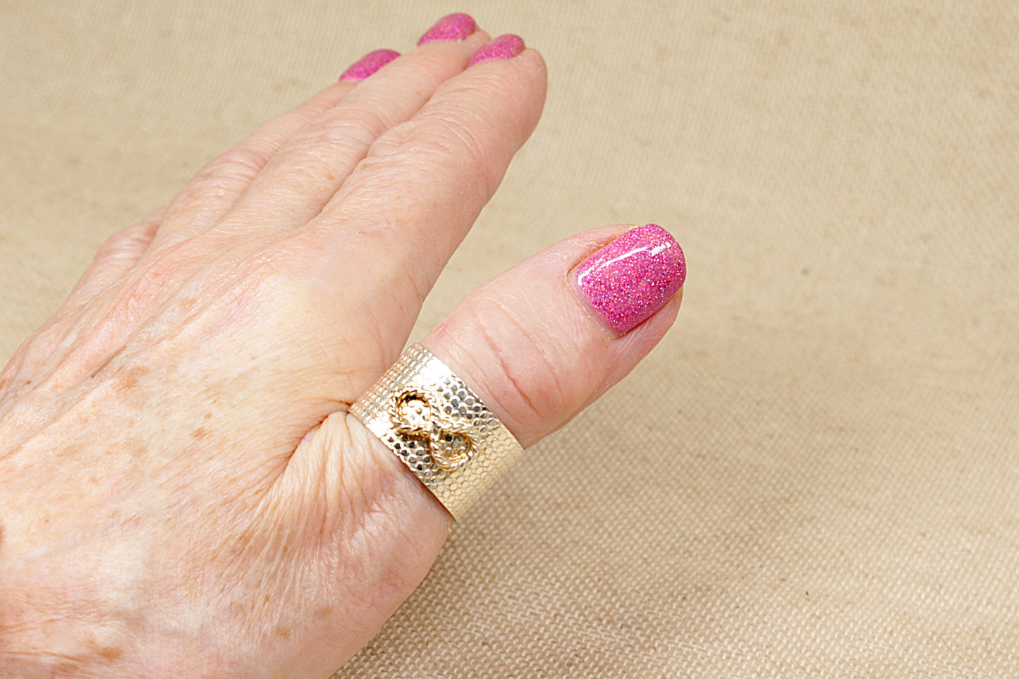 Silver Statement Band Ring