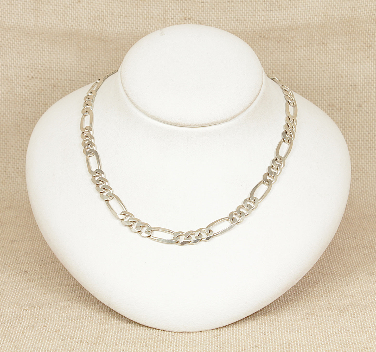 Silver Figaro Chain Necklace