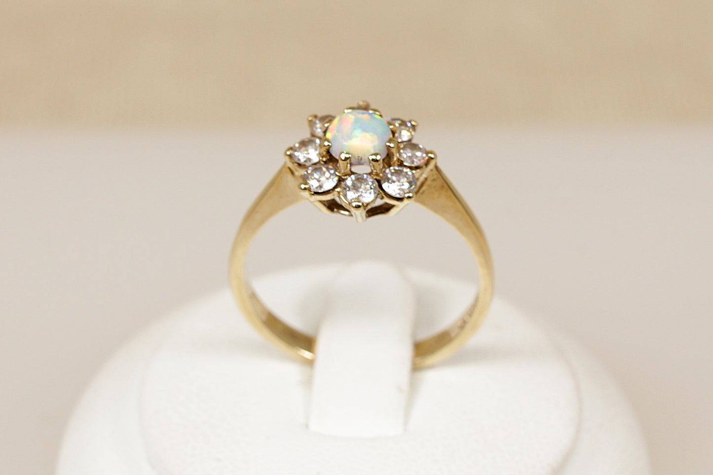 9ct Opal Daisy Ring