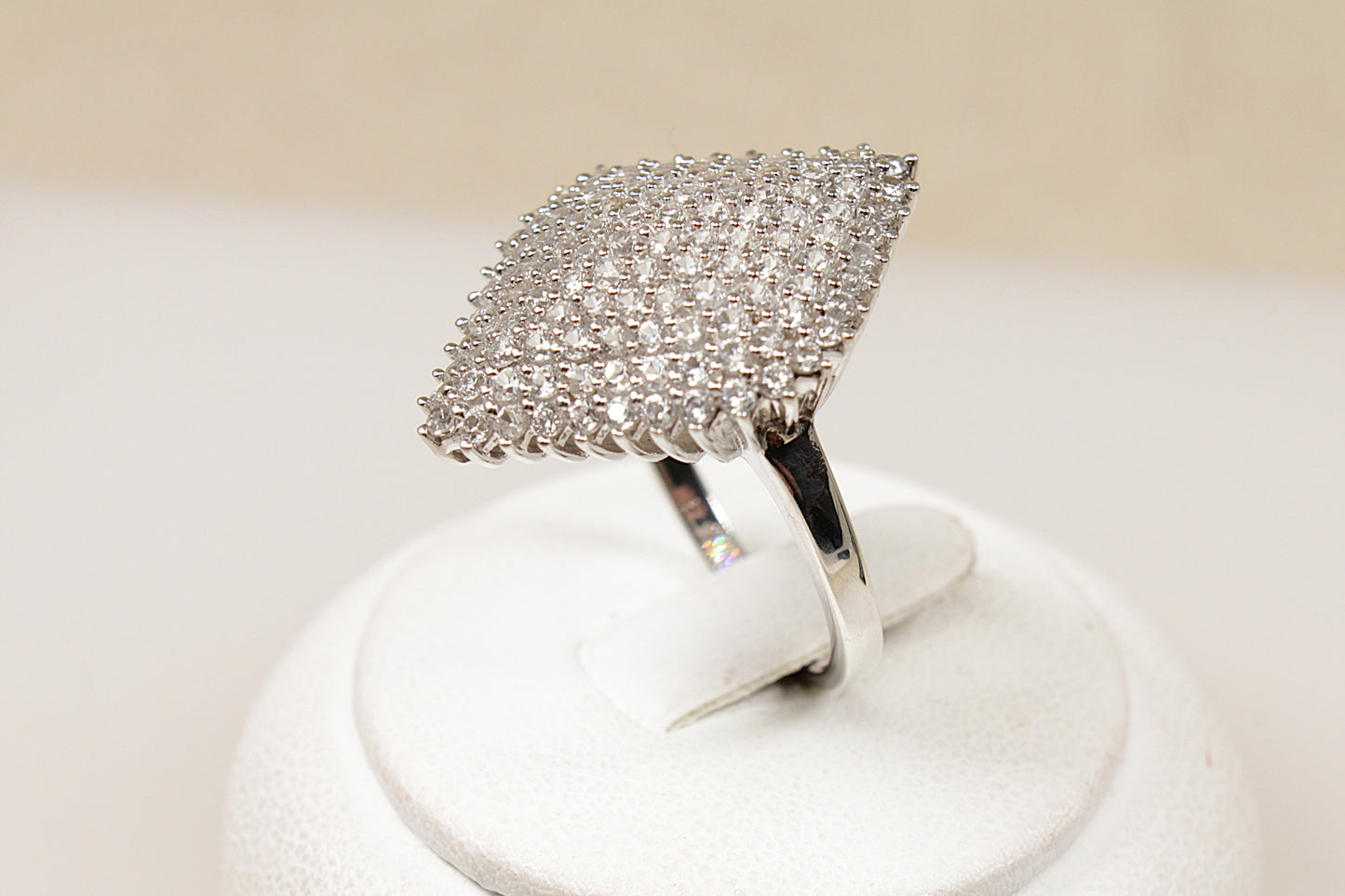 Silver Cluster Statement Ring