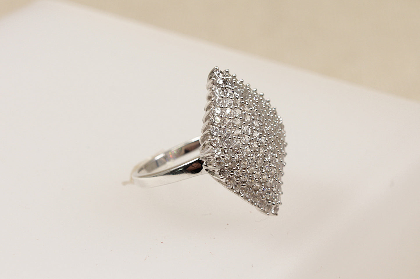 Silver Cluster Statement Ring