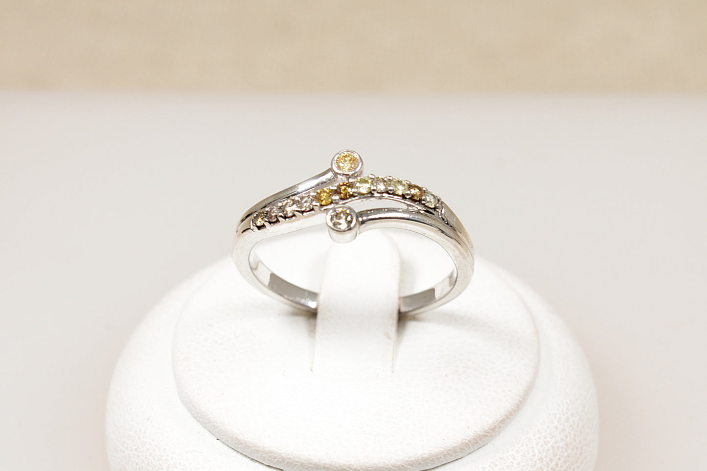 Silver Diamond Cluster Ring