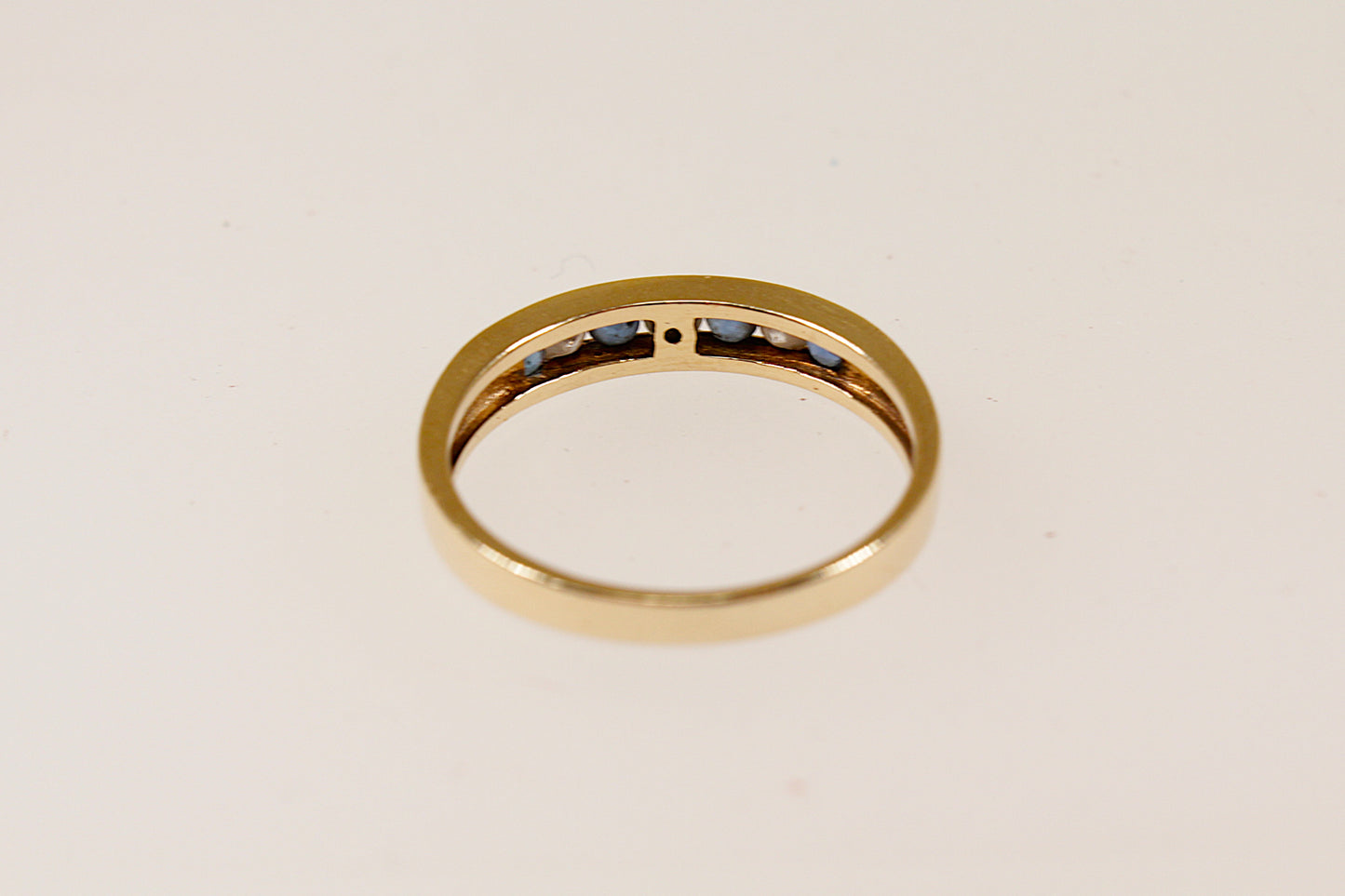 9ct Sapphire and Diamond Band Ring