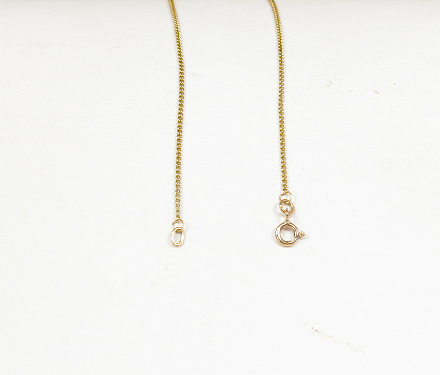 9ct Gold Blue Topaz, Diamond Pendant and Chain Necklace